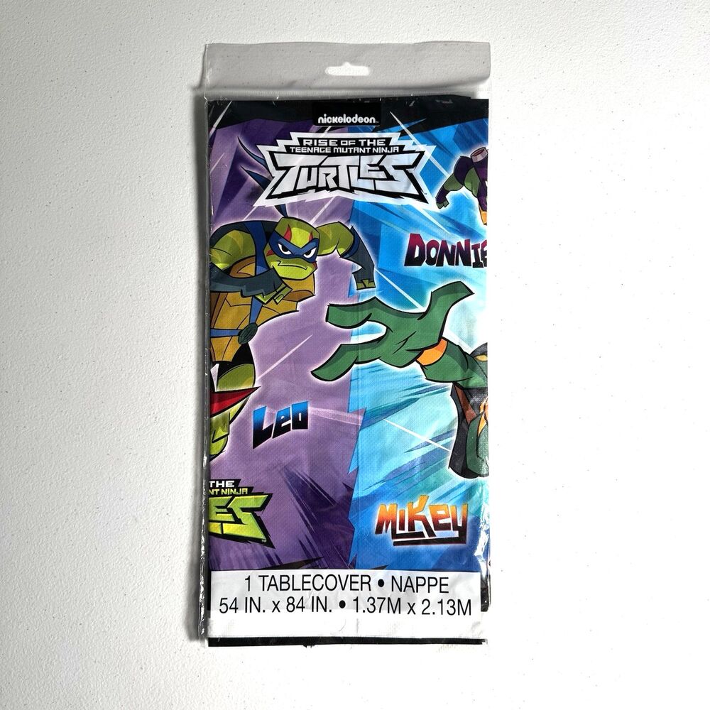 Rise of the Teenage Mutant Ninja Turtles Plastic Tablecover‎ 54" x 84" TMNT 2018